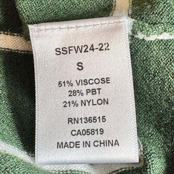 Stitches + Stripes Sweater Womens Sz S striped knit Pullover Otis Cypress Combo - Picture 10 of 11